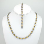 magnetic stainless steel necklace bracelet