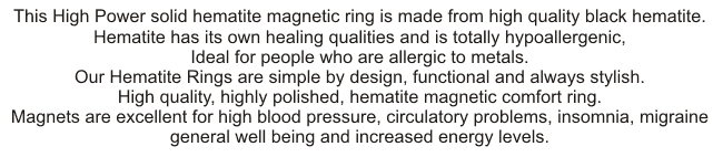 Hematite Rings