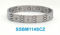 mens stainless steel link bracelet