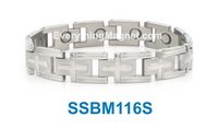 mens stainless steel link bracelet